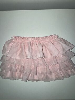 Pink Tiered Ruffle Skirt - Womens